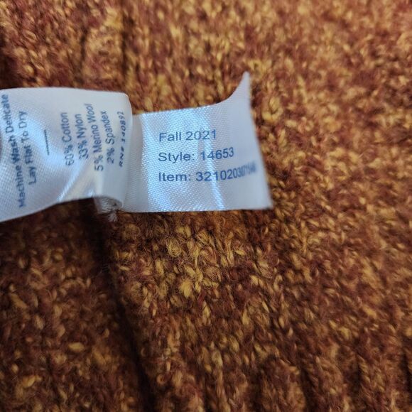 Marine Layer Ontario Cardigan Sweater Long Rust Women Size Large Pockets - Picture 7 of 11